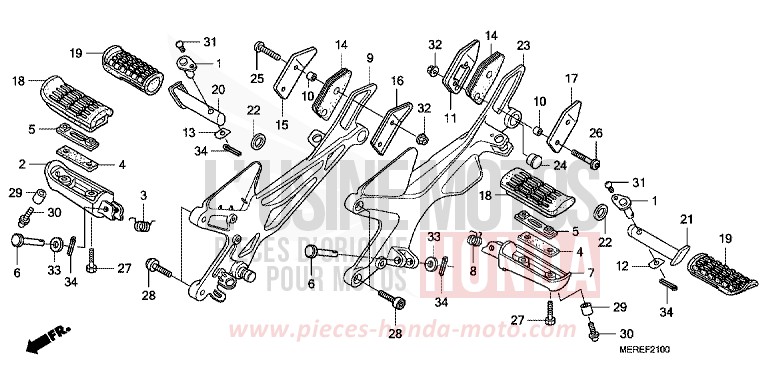 MARCHE de CBF600N ABS PEARL NIGHTSTAR BLACK (NHA84) de 2009